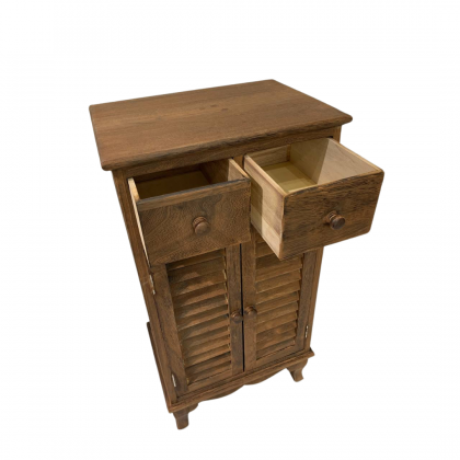 Wooden Cabinet with Two Detachable Drawers