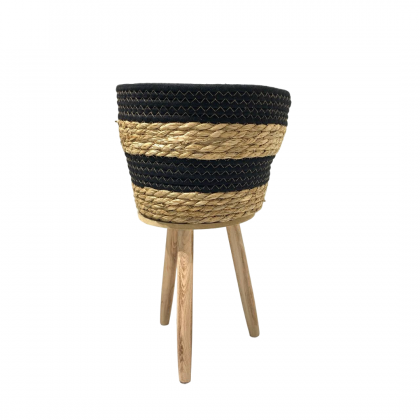 Modern Basket Planter Plant Pot Stand (B)