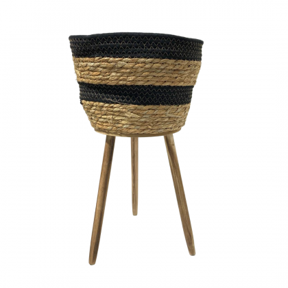 Modern Basket Planter Plant Pot Stand (B)