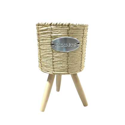 Modern Basket Planter Plant Pot Stand (A)