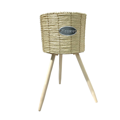 Modern Basket Planter Plant Pot Stand (A)