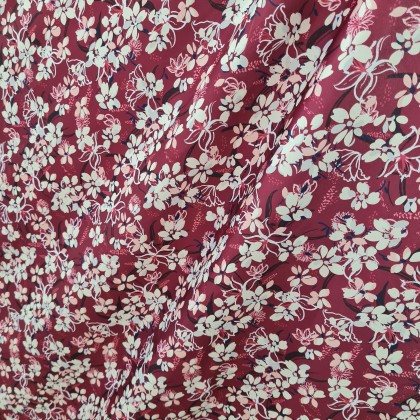 SILK FLORAL 45" POLYESTER FABRIC (SF01-05) SILK FLORAL 45" POLYESTER FABRIC (SF01-05)